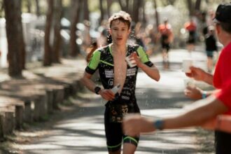 Elian Gaborit, jeune champion de triathlon