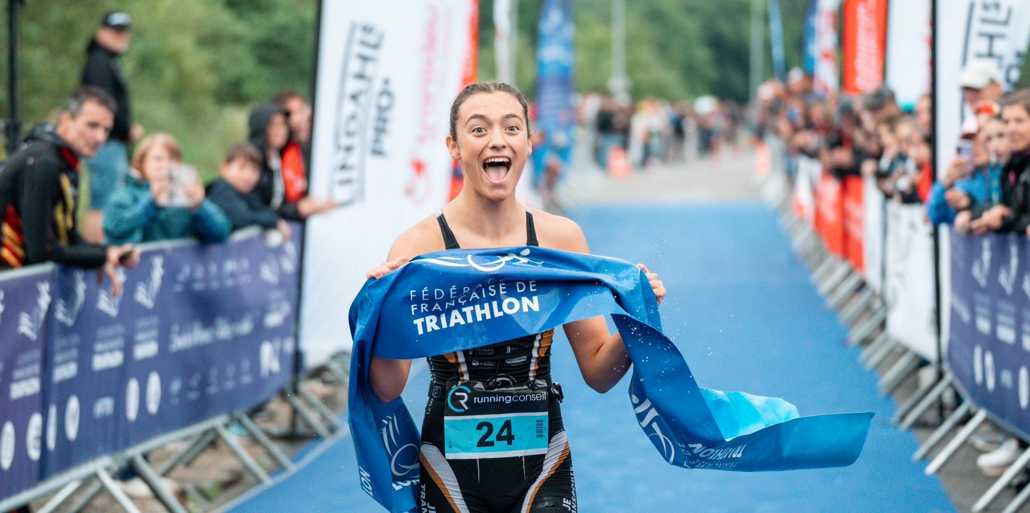 Rosalie Gaillant. Championne de France d'Aquathlon.