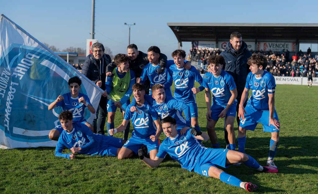 Vendée Poiré Football. Coupe Gambardella. 16ᵉ contre Angers SCO